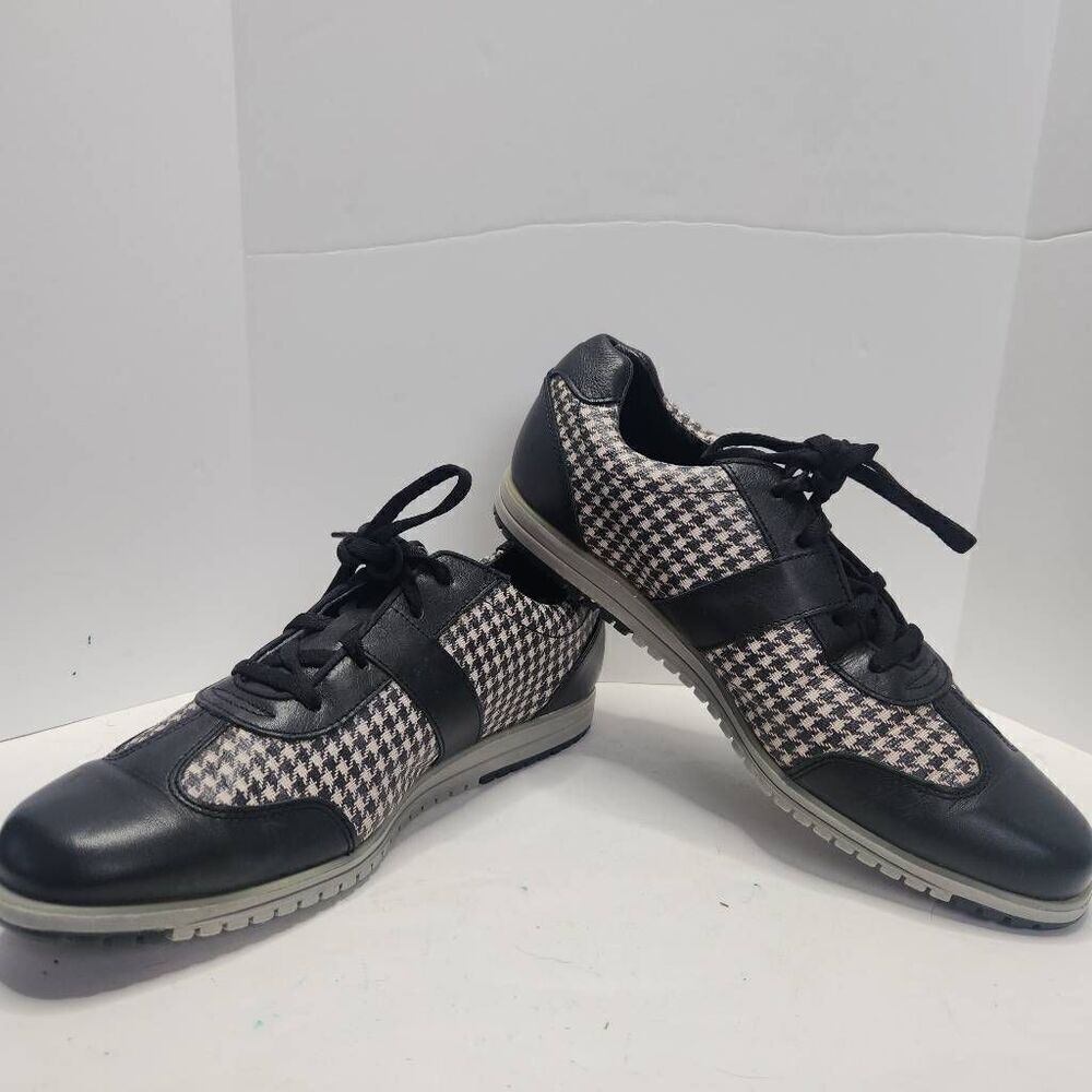 FootJoy Casual Collection Womens Black Contour Leather Spikeless Golf Shoes Sz 8